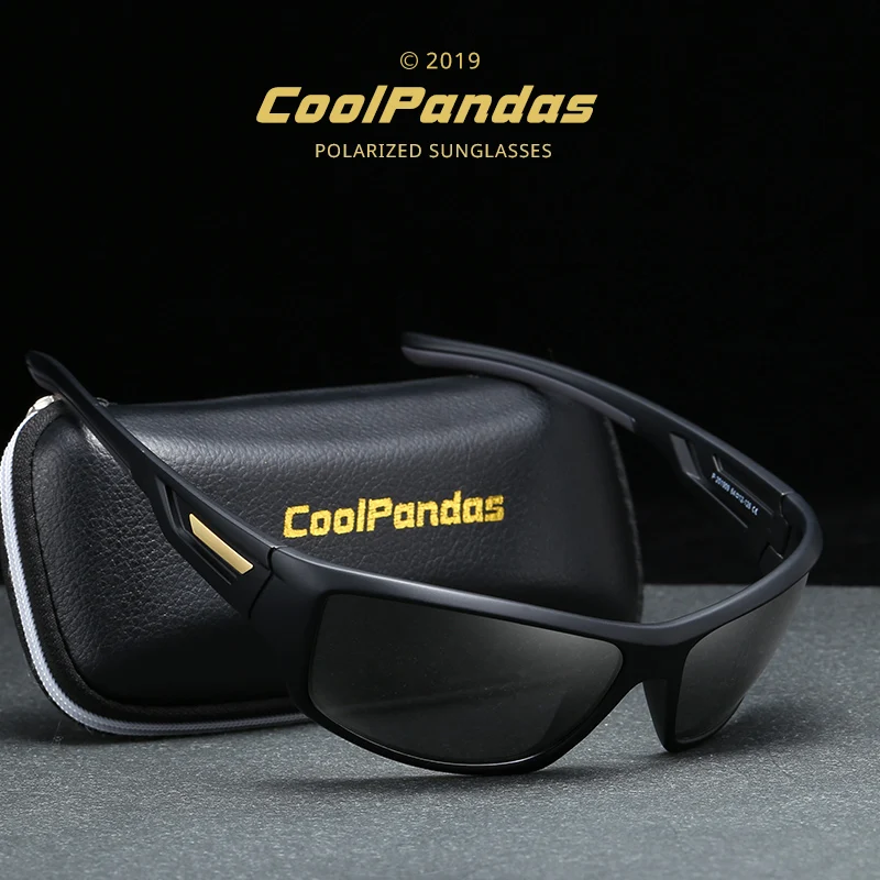 Gafas de sol para hombre polarizadas resistentes al viento, anteojos con protección solar, accesorio masculino anti UV efecto espejo, conducción, diseño de marca