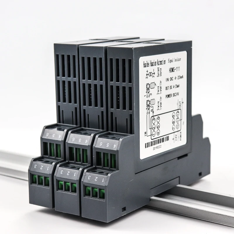 high conversion Intelligent distribution Signal Isolator with thinner Shell output signal 4-20ma