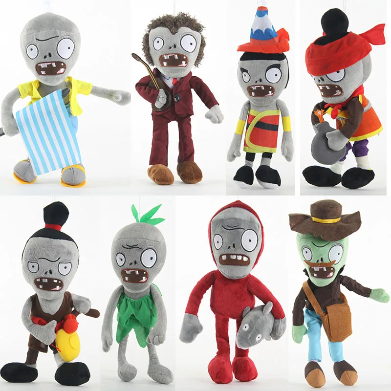 41 estilos 30cm plantas vs Zombies Cosplay juguetes de peluche sombreros PVZ pato pirata Zombie juguetes de peluche muñeca juego figura juguete para niños regalo