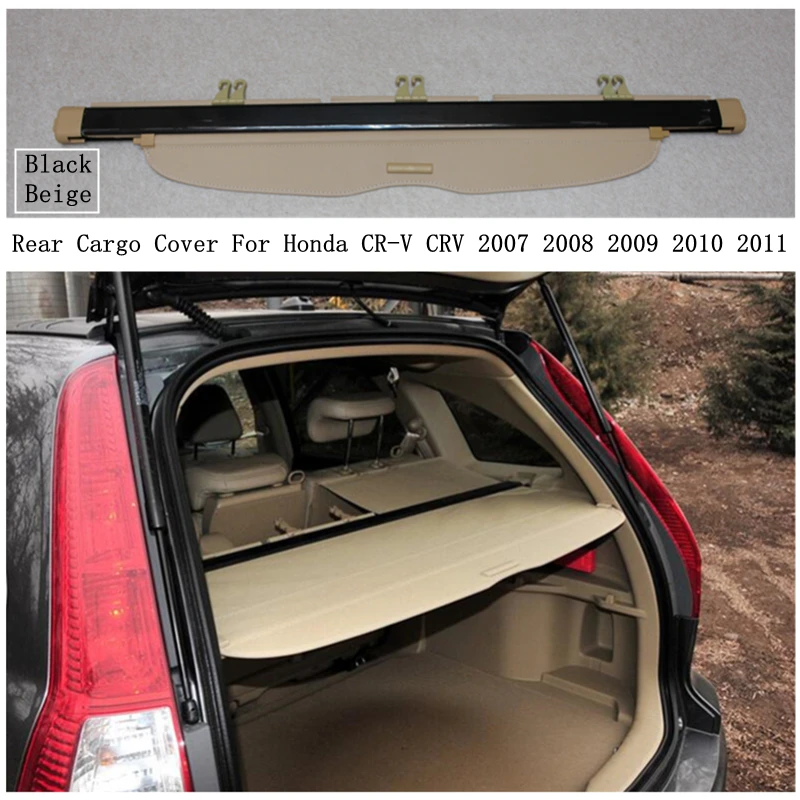 Rear Cargo Cover For Honda CR-V CRV 2007 2008 2009 2010 2011 Privacy Trunk Screen Security Shield Shade Auto Accessories