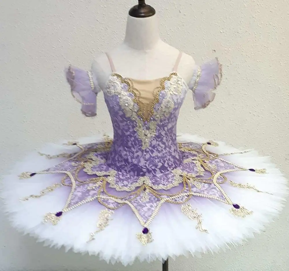 High Quality Adult Performance Competition Wear Ombre Purple Professional Ballet Costumes