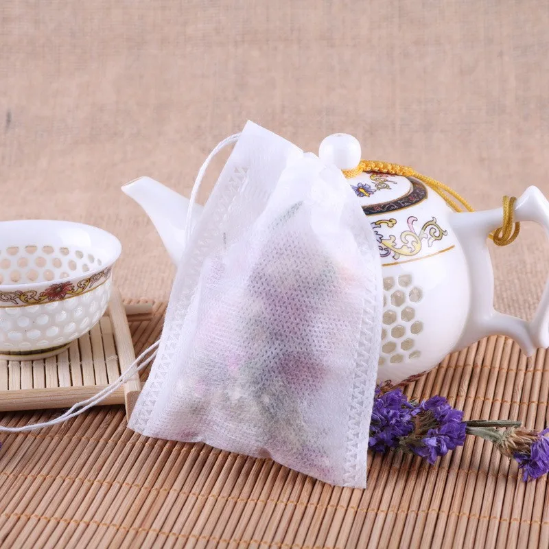 Wholesale Teabags Empty Scented Tea BagsInfuser With String Heal Seal Filter Paper for Herb Loose Tea Bolsas de te High-end