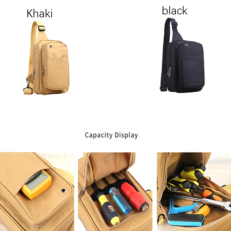 New Tool Bags,Electrician Shoulder Bag Tool Kits Bag Multi Bag Men Crossbody Bag For Tools Multifunction Canvas Tool Organizer