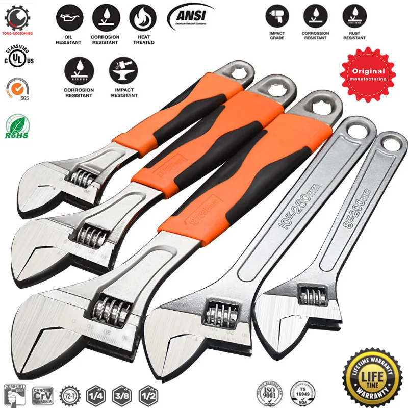 

Universal Adjustable Wrench and Grip Torque Wrench Fast Faucet Tool Hook Wrench Set Tool Kit,for Home Tool Car Repair,6''-24'''