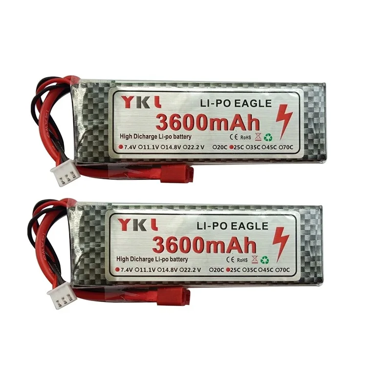 WLtoys 144001 124018 124019 124016 124017 104001 RC ciężarówki/samochody części zamienne 7.4V 3600mAh bateria Lipo 933498 2s /USB ładowarka