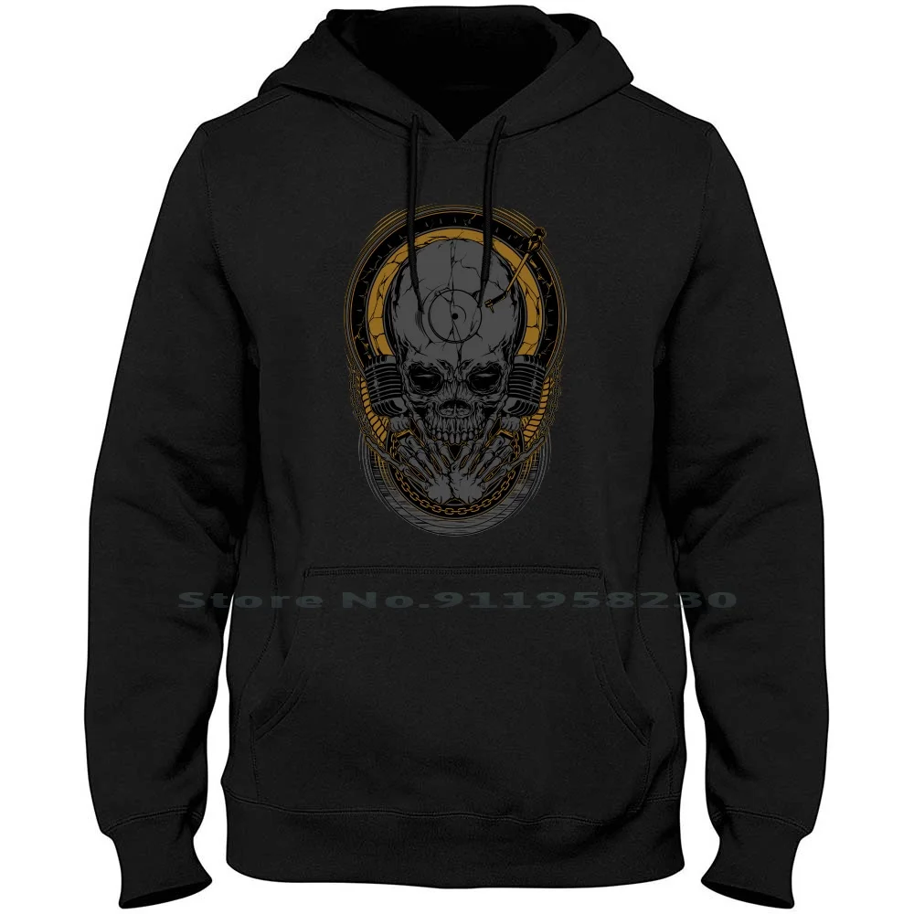 Metal Disk Jockey Men Women Hoodie Pullover Sweater 6XL Big Size Cotton Jockey Skull Metal Jock Disk Dark Bone One Die Ark Me