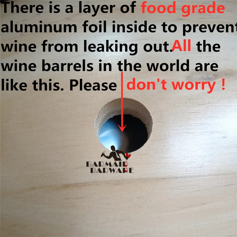 3L البيرة تخمير برميل خمر الخشب البلوط الأخشاب برميل نبيذ لمنفذ ويسكي رم ديكور برميل فندق