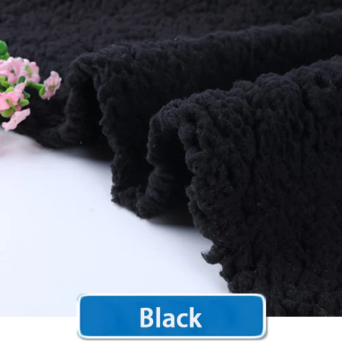 50cmX160cm Cotton Lamb Fabric Thicken Winter Warm Super Soft Lamb Fabric DIY Handmade Dress Doll Quilting Sewing Cloth