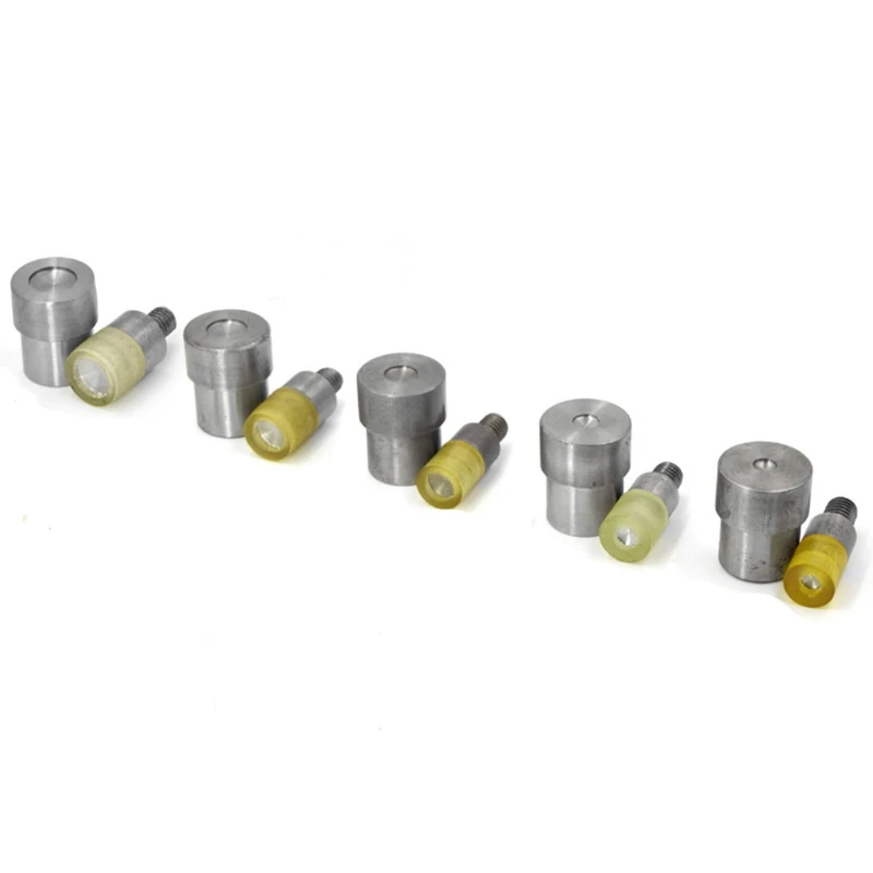 5 Sets Double Caps Rivets Dies(5mm/6mm/8mm/10mm/12mm)