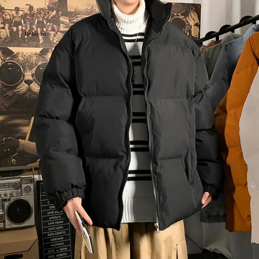 Koreaanse Mannen Winter Warme Jassen Parka 8 Effen Kleur Man Casual Uitloper Jassen Harajuku Mannelijke Parka 5Xl Kleding