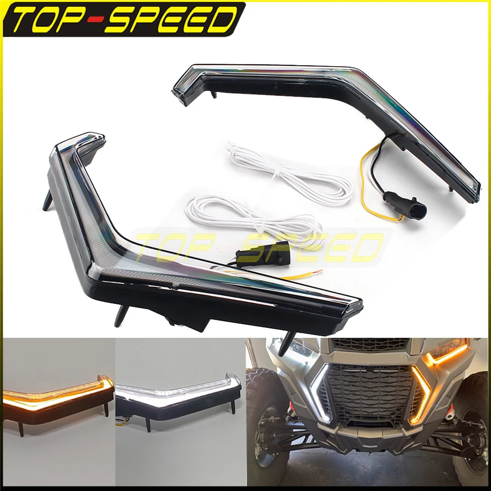 For RZR XP Turn Signal LED Signature Lights For Polaris 2018 RZR XP TURBO S Turbo S Lifted Lime LE S4 Velocity S4 Lifted Lime LE