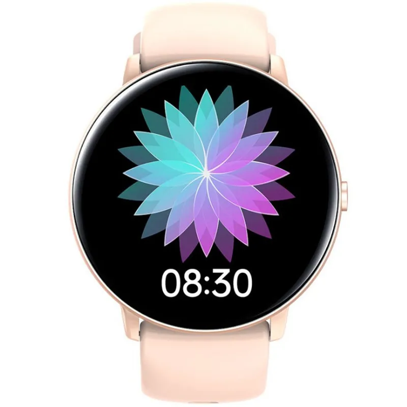 ผู้หญิงสมาร์ทวอท์ช Heart Rate สร้อยข้อมือกีฬาสายรัดข้อมือฟิตเนสสายรัดข้อมือ Bluetooth กันน้ำ HD บาง Smartwatch