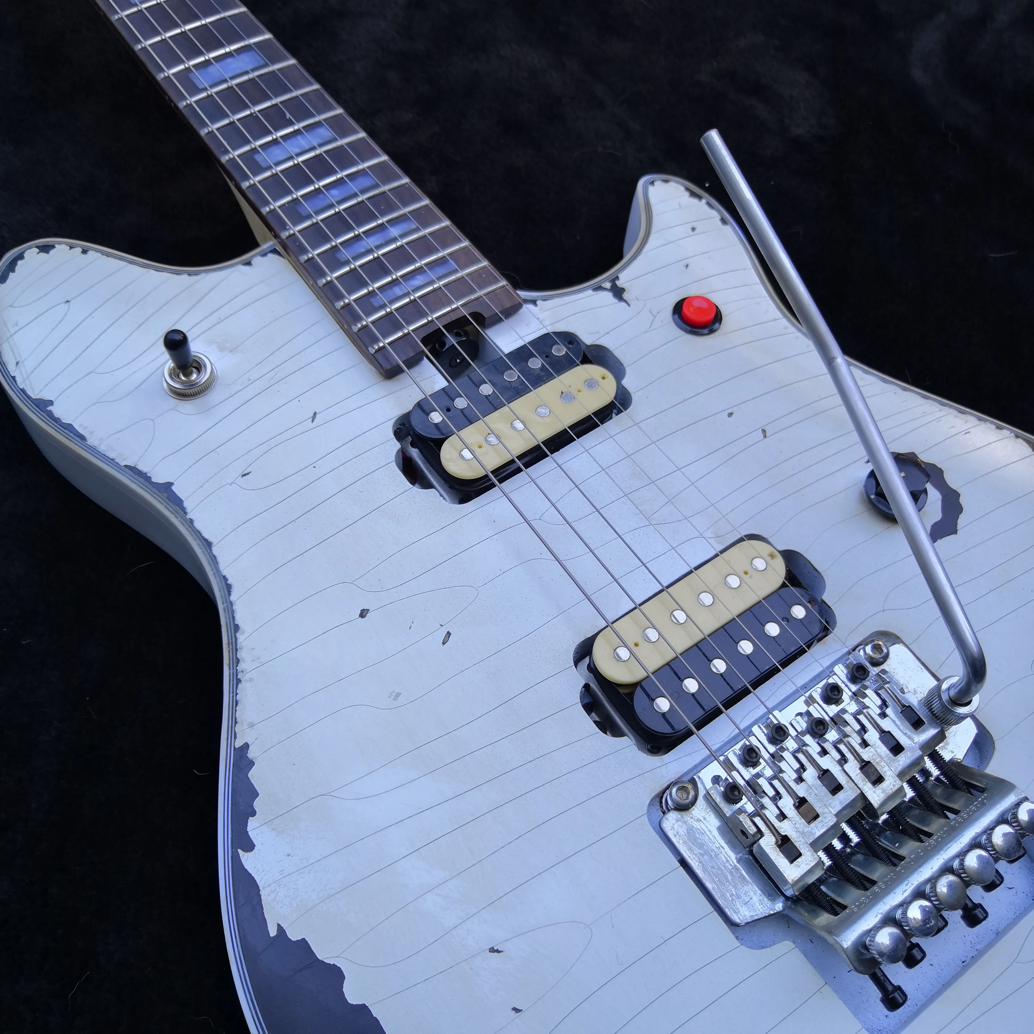 electric guitar vintage old white electric guitar FR bridge free shipping