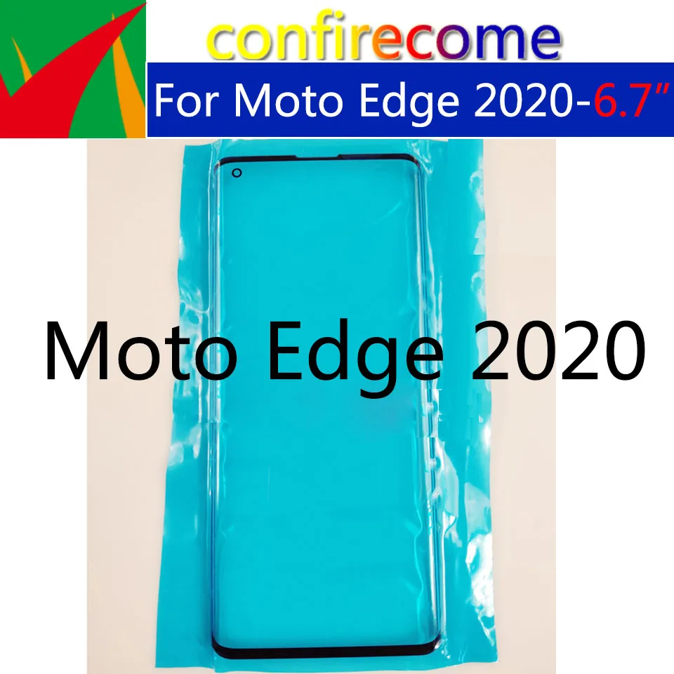 For Motorola Moto Edge 2020 XT2063 XT2063-3 Touch Screen Front Outer Glass Panel Lens LCD Front Glass Replacement