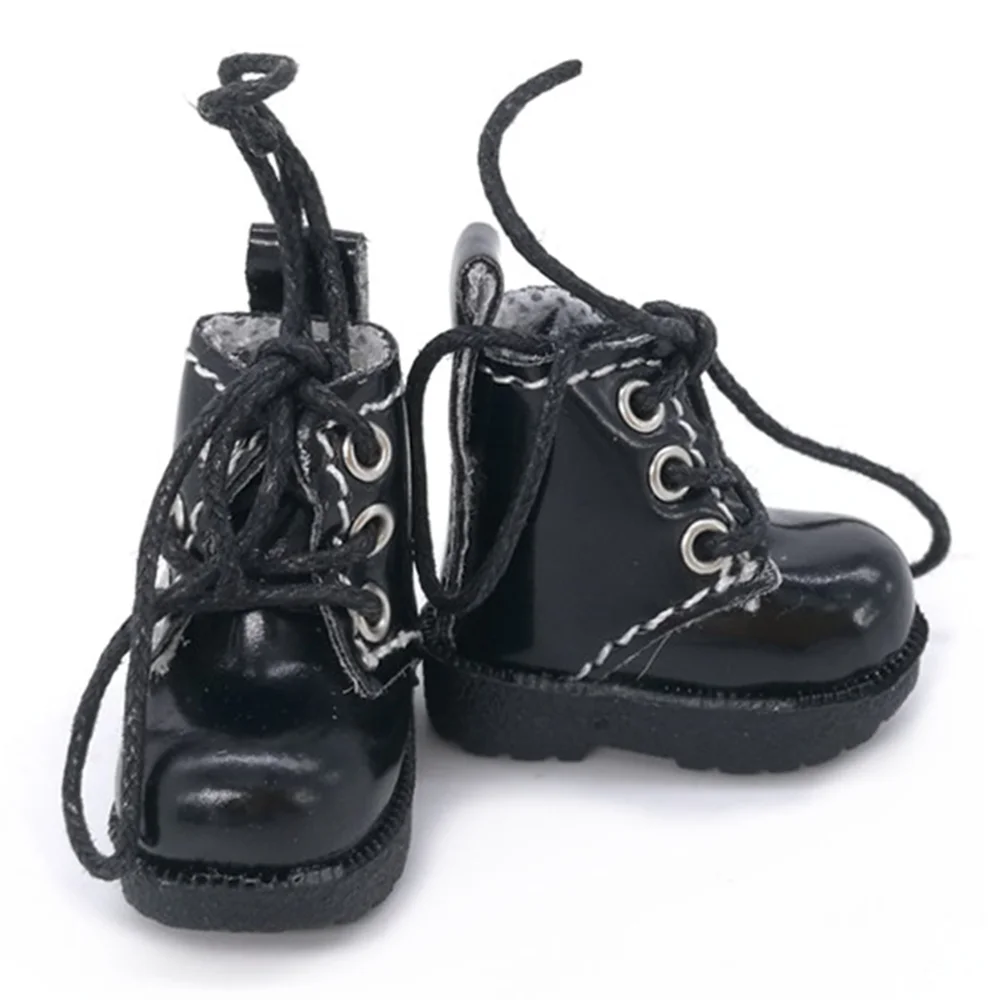 Tilda 3,2 cm Puppe Stiefel für Blythe Azon Puppe Spielzeug, 1/8 Mini Schöne Leder Punkte Gym Schuhe für BJD Puppen Boot Schuhe Zubehör