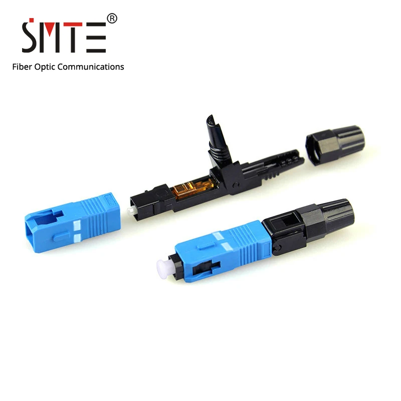 100pcs/lot SC UPC Cold connector NPFG 60mm 0.3 dB SC-UPC fast connector Fiber optical connector