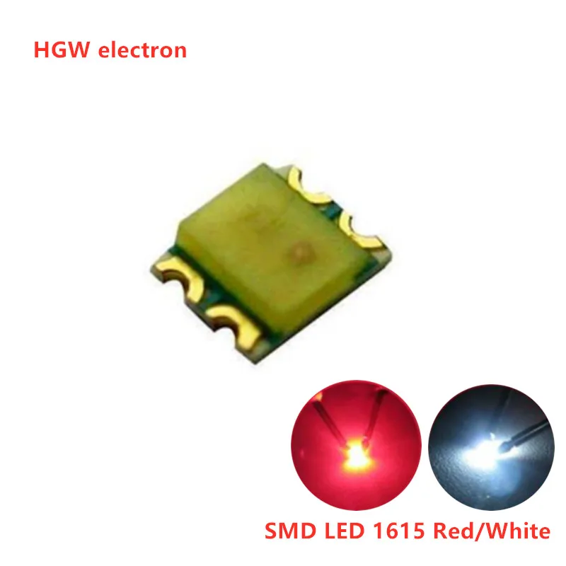 SMD0605 100pcs SMD LED 1615 Bi-Color Red-Blue/Green/Yellow/blue-Green/White yellow-green LEDs 1/35 model train railway modeling