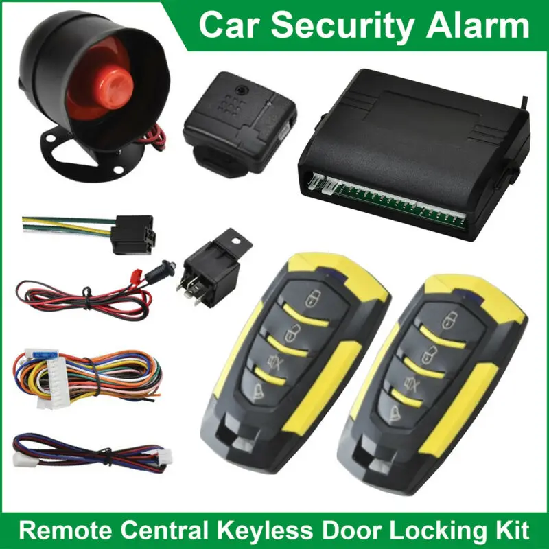 Car Keyless Immobiliser Entry Locking Alarm Security Central System Kit Car System