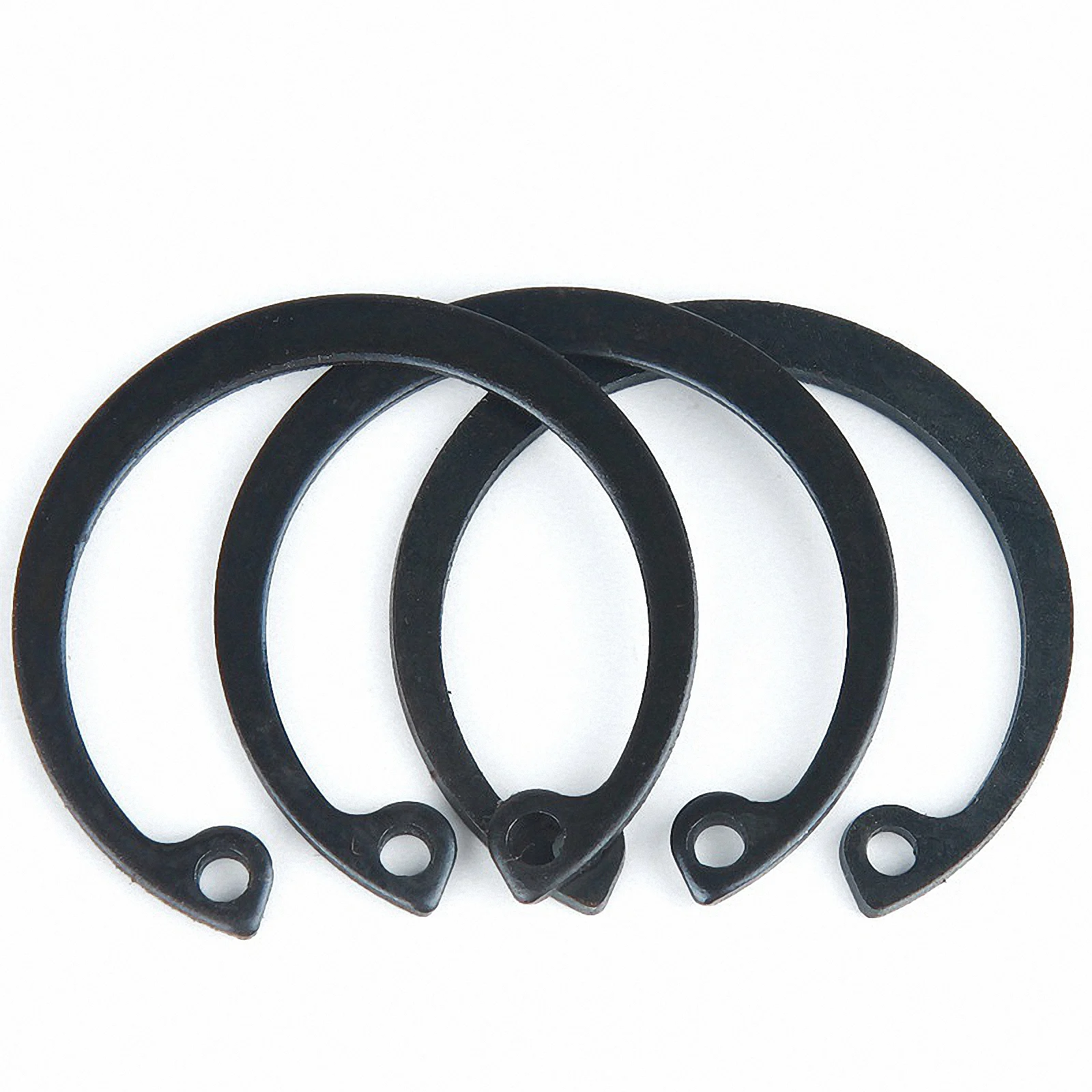 2-50pcs M8-M72 Internal Circlips Black 65Mn Steel C-type Snap Lock Retaining Ring Holes Shaft Collar Washer GB893