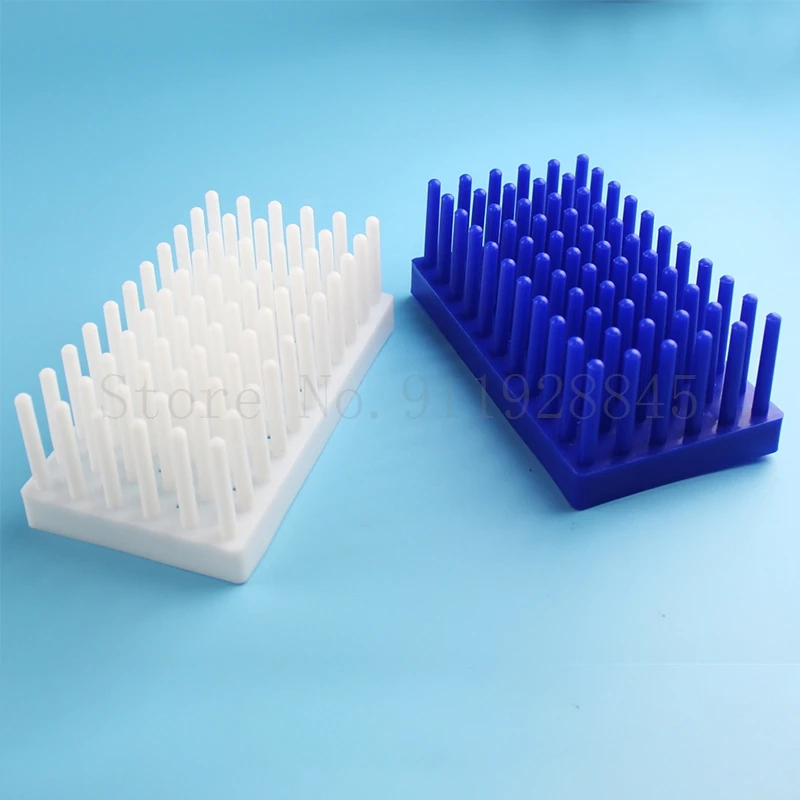 1Pcs Lab 66/102 Kolom Plastic Kolom Type Verdikking Reageerbuis Rack Kan Worden Omgekeerd Socket