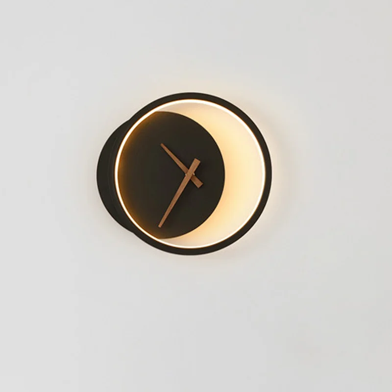 

Clock Background Wall Decoration Light Living Room Sconce Light Dining Room Bedroom Hotel Bar Shop Aisle Bra 15W LED Wall Light