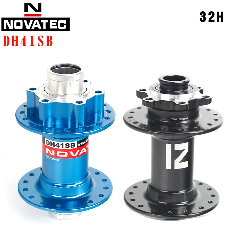 Novatec bicycle hub DH41SB  20mm cylinder shaft front flower DH speed drop front bearing hub bicycle accessories