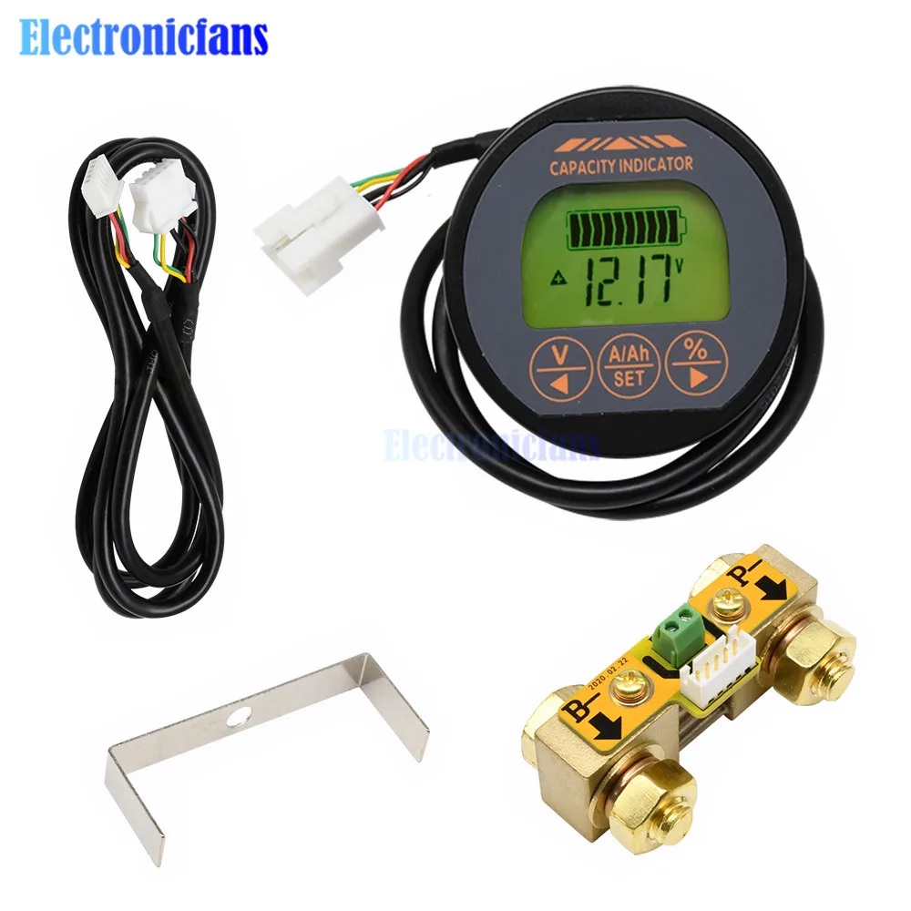 TR16 80V 350A Coulomb Counter Meter Ammeter Voltmeter Power Monitor Battery Capacity Indicator Li-ion Lipo Lithium Battery Teste