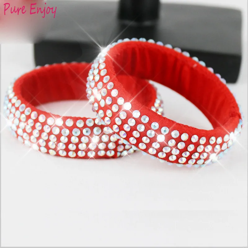 Latin dance belly dance adult girls one size bracelet arm headdress headdress flower handmade diamond show accessories jewelry