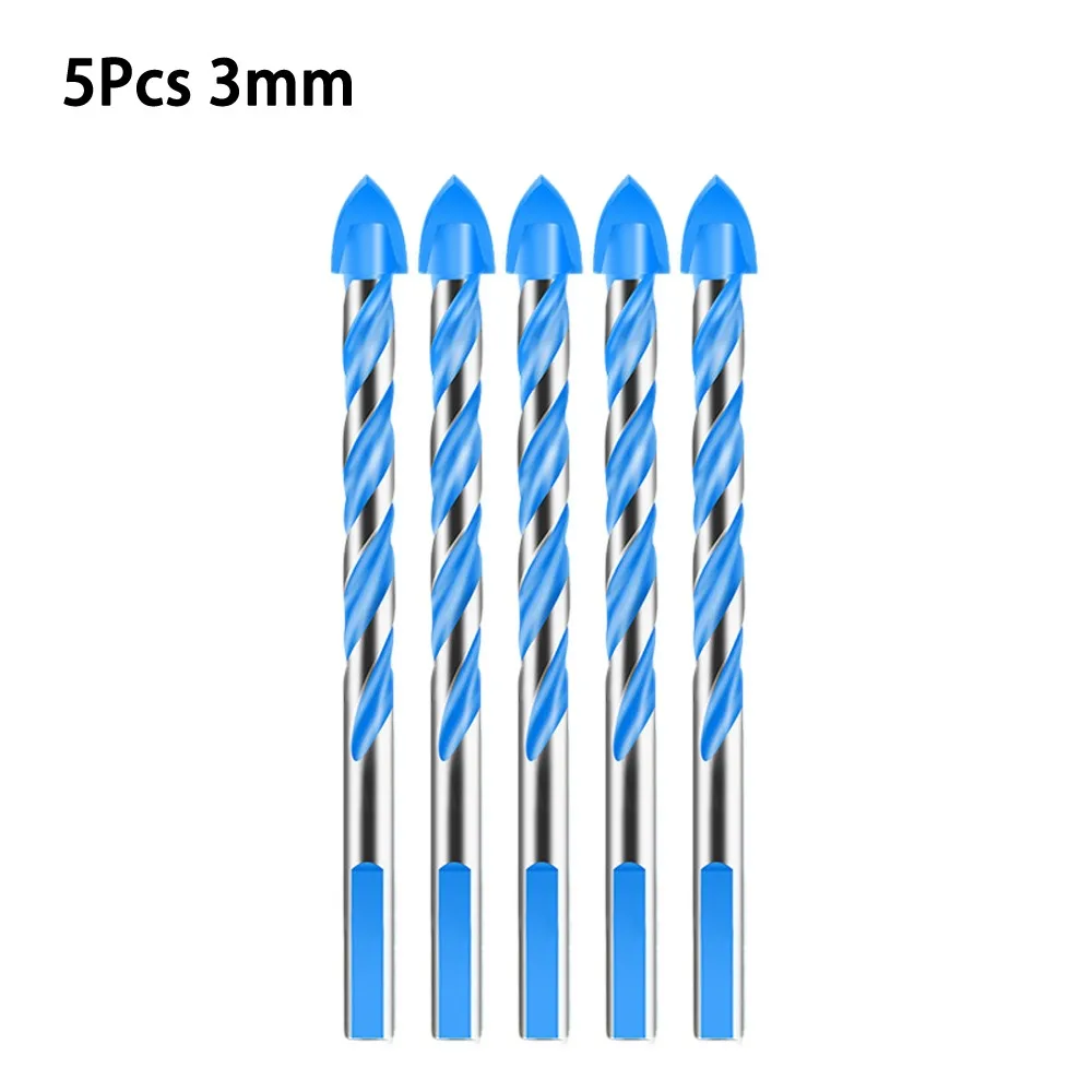 Brocas triangulares de carburo, 5 uds., perforación de mármol, azulejo de vidrio, agujero de cerámica, broca de apertura para suelo de porcelana, azulejos de mármol