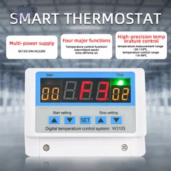 Termostato Digital XH-W3103 para electrodomésticos, interruptor de controlador de temperatura, CA de 220V, máx. 5000W, 30A