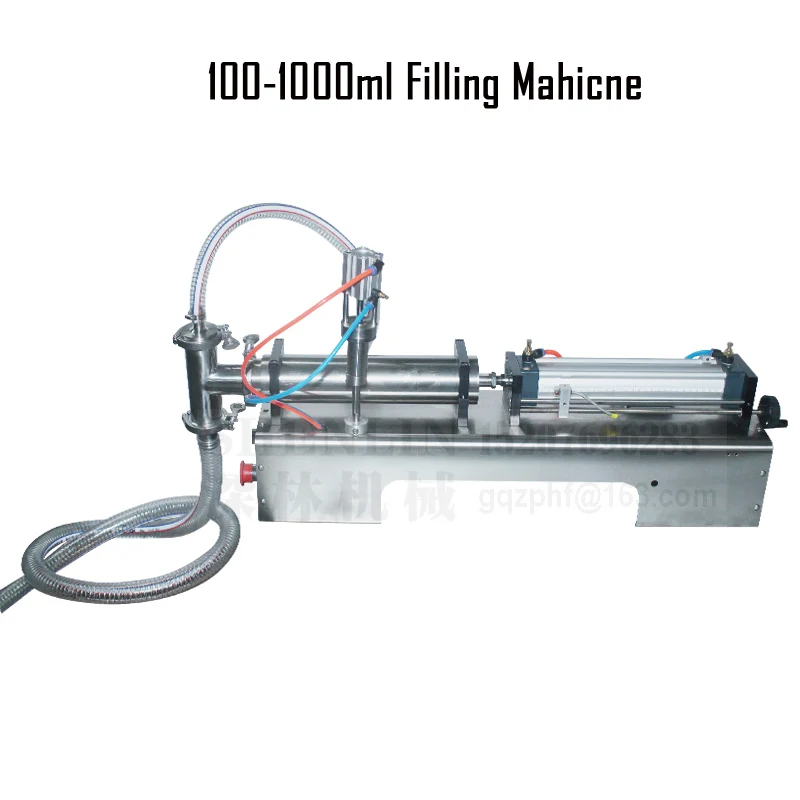 SHENLIN 1000ML filling machine syrup sauce filler beverage chemical cosmetic oil filling machine pneumatic filler semi-automati