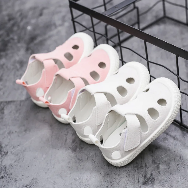 Boys Sandals Children Half Sandals for Boys Girls Toddlers Little Kids Summer Shoes Cut-outs Breathable Fashion Soft Anti-skid