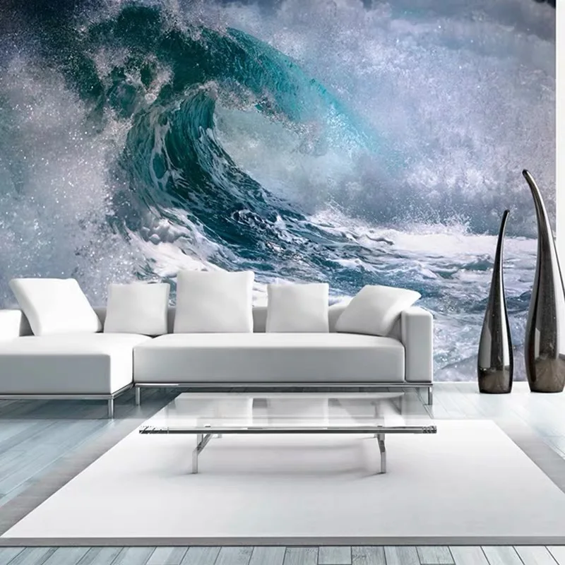 

Bacal Custom Photo Wallpaper 3D Abstract Scenery Seawater Living Room Sofa TV Background Wall Covering Mural Wallpapers For Wall