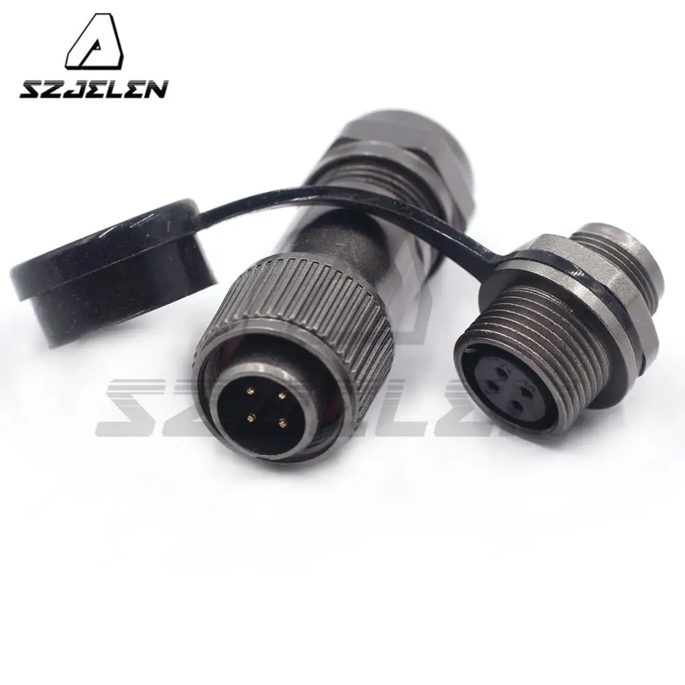 

WEIPU ST12 series 4 pin Waterproof Connector Automotive Rear-nut Wire Connector Plug & Socket Male and Female IP67