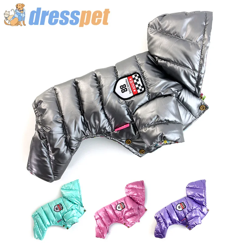 Winter Dog Clothes For Small Dogs Pet Warm Down jacket XS/XXL Waterproof Fabric Coat Overalls For Chihuahua French bulldog Coats