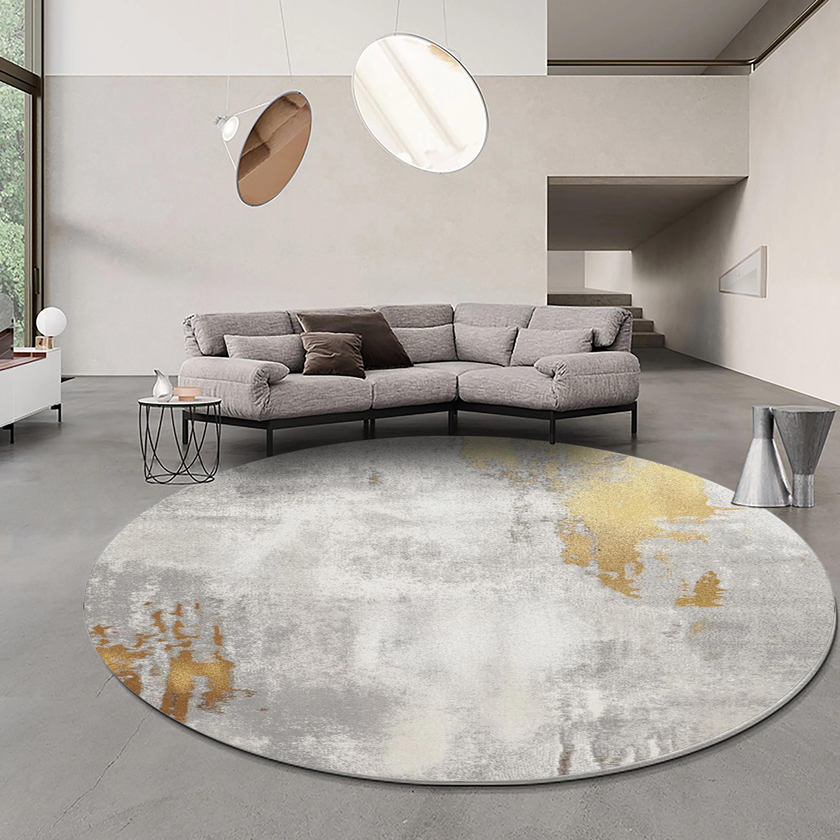 

Nordic Ins Carpet Living Room Sofa Coffee Table Round Rugs for Bedroom Soft Bedside Blanket Modern Carpets Kids Room Round Mat