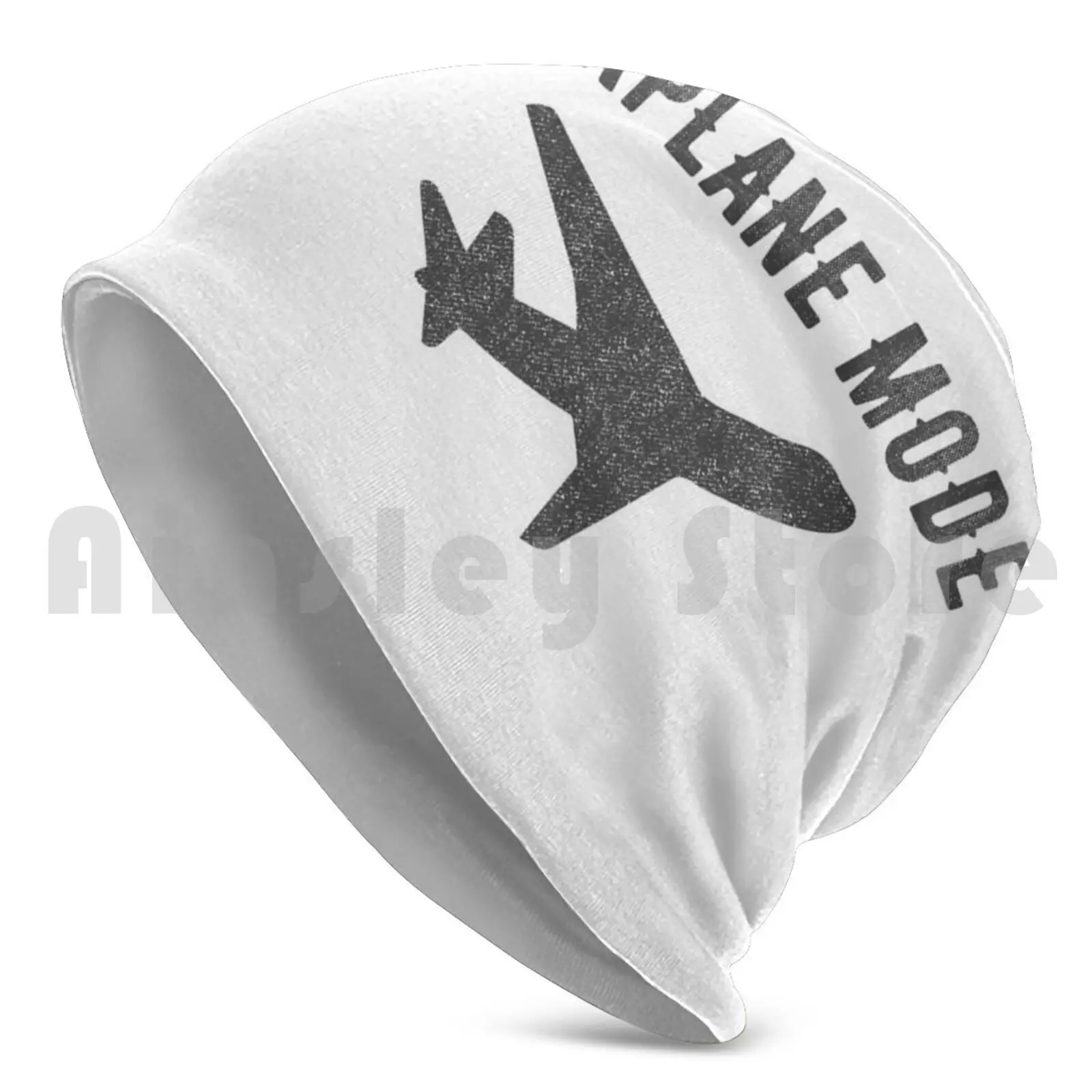 Airplane Mode Funny Traveling Design With Flying Plane Beanie Hedging Cap DIY Print Cushion Airplane Mode Traveling Love