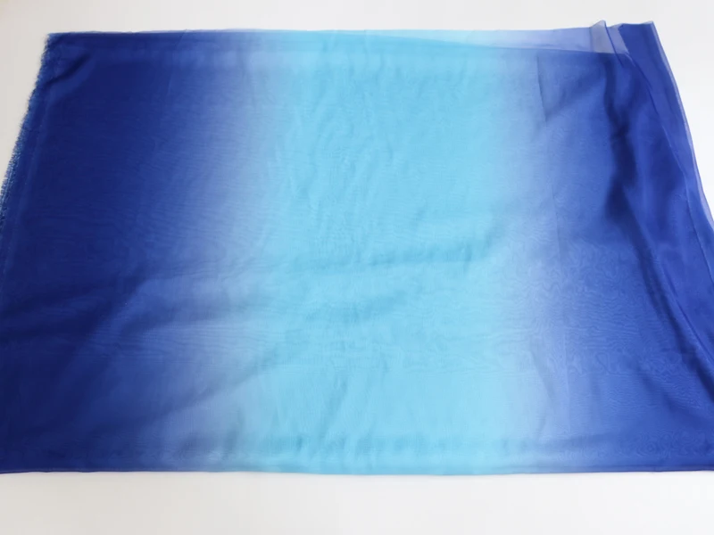 Ombre Chiffon 58'' breit nach Meter 30D Farbverlauf Chiffon transparenter Stoff Tanzschal Hochzeitsdekorationen transparent – Detail 27