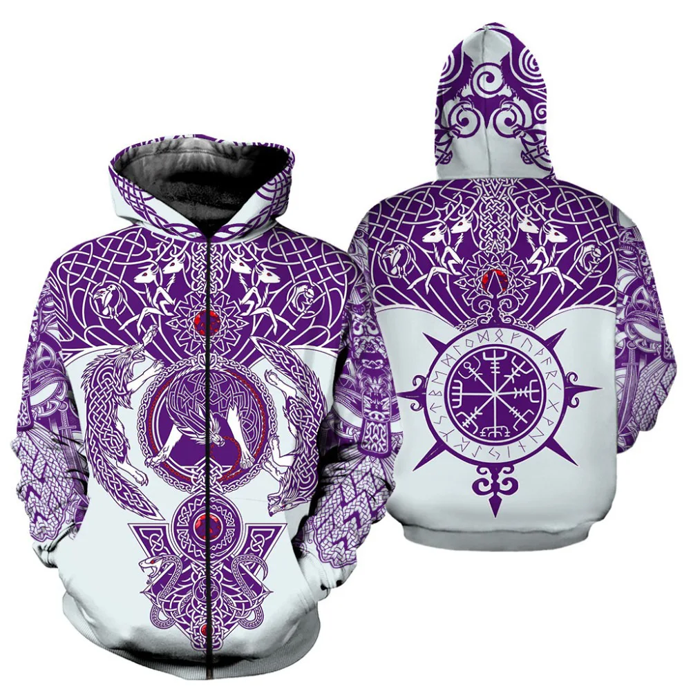 

New 3D Printing Viking Fashion Men Women Tracksuits Crewneck Hoodies Plus Size S-7XL Harajuku