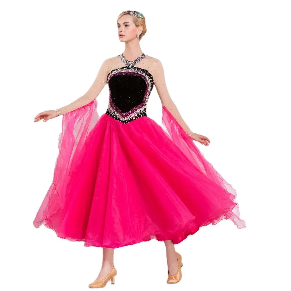

B-16248 Fashion Sexy Lady Ballroom Dance Competition Dresses Women Standard Ballroom Waltz Dress Waltz Tango Costume dresses