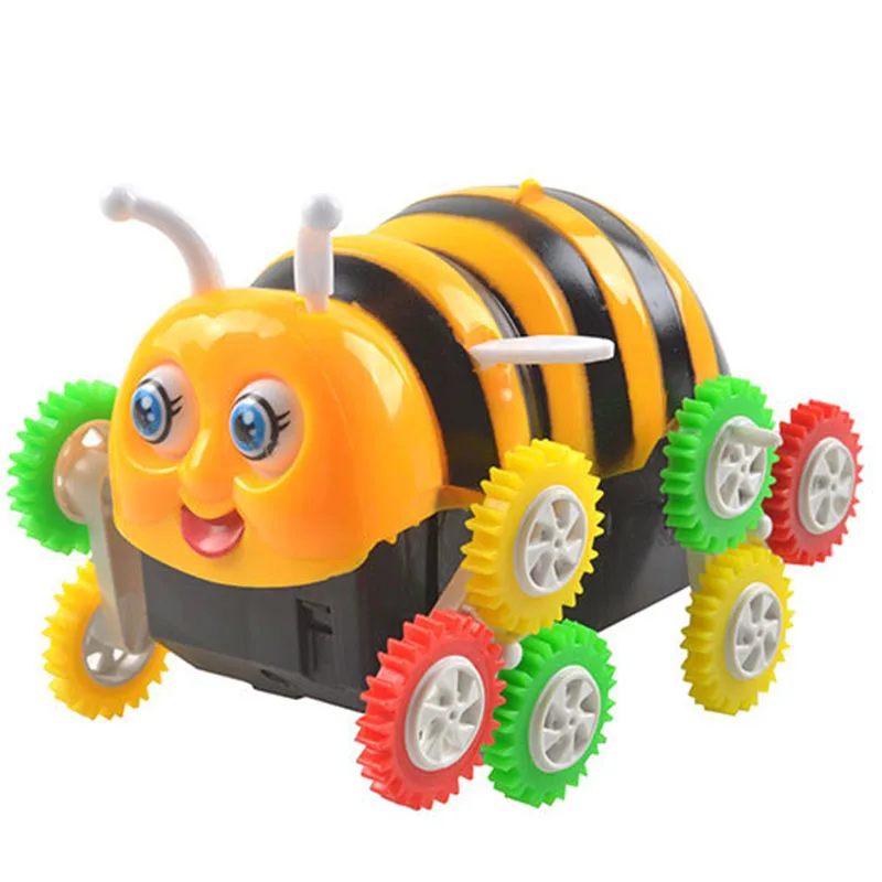 

1Pcs Creative Novel Electric Bee Somersault Vehicles Toy Comical Funny Automatic Driving Children Entertainment Car Toys