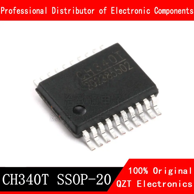 10 unids/lote CH340T CH340 SSOP-20 nuevo y original, en Stock