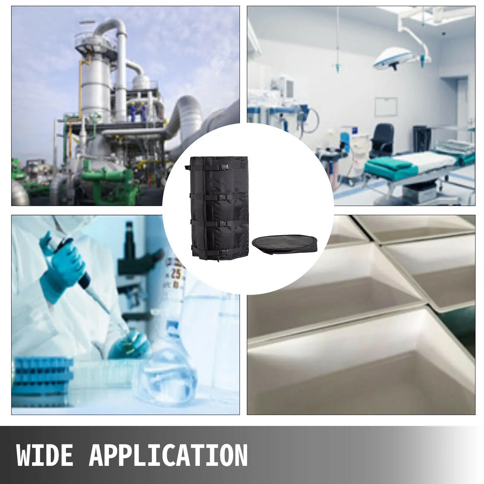 Riscaldatore per coperta a tamburo VEVOR 55 Gal / 208L 120V 1300W 6.6A regolazione della temperatura riscaldamento completamente avvolto per prodotti chimici vernici grassi