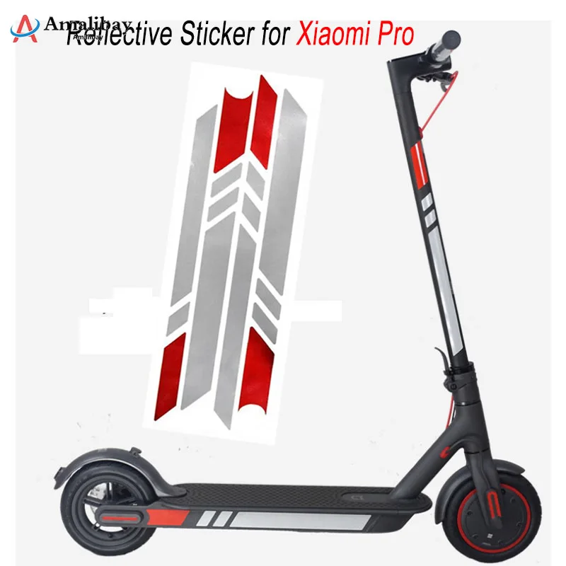 Reflective Stickers for Xiaomi M365 Pro Electric Scooter Reflect Night Riding Safety Warning Stickers M365 Pro Accessories