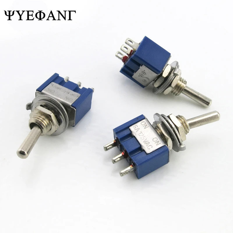 

5Pcs/lot Miniature Toggle Switch MTS-102 SPDT 6A 125VAC/3A 250VAC Mini Switch Lever Switch 3 Pin ON/ON High quality