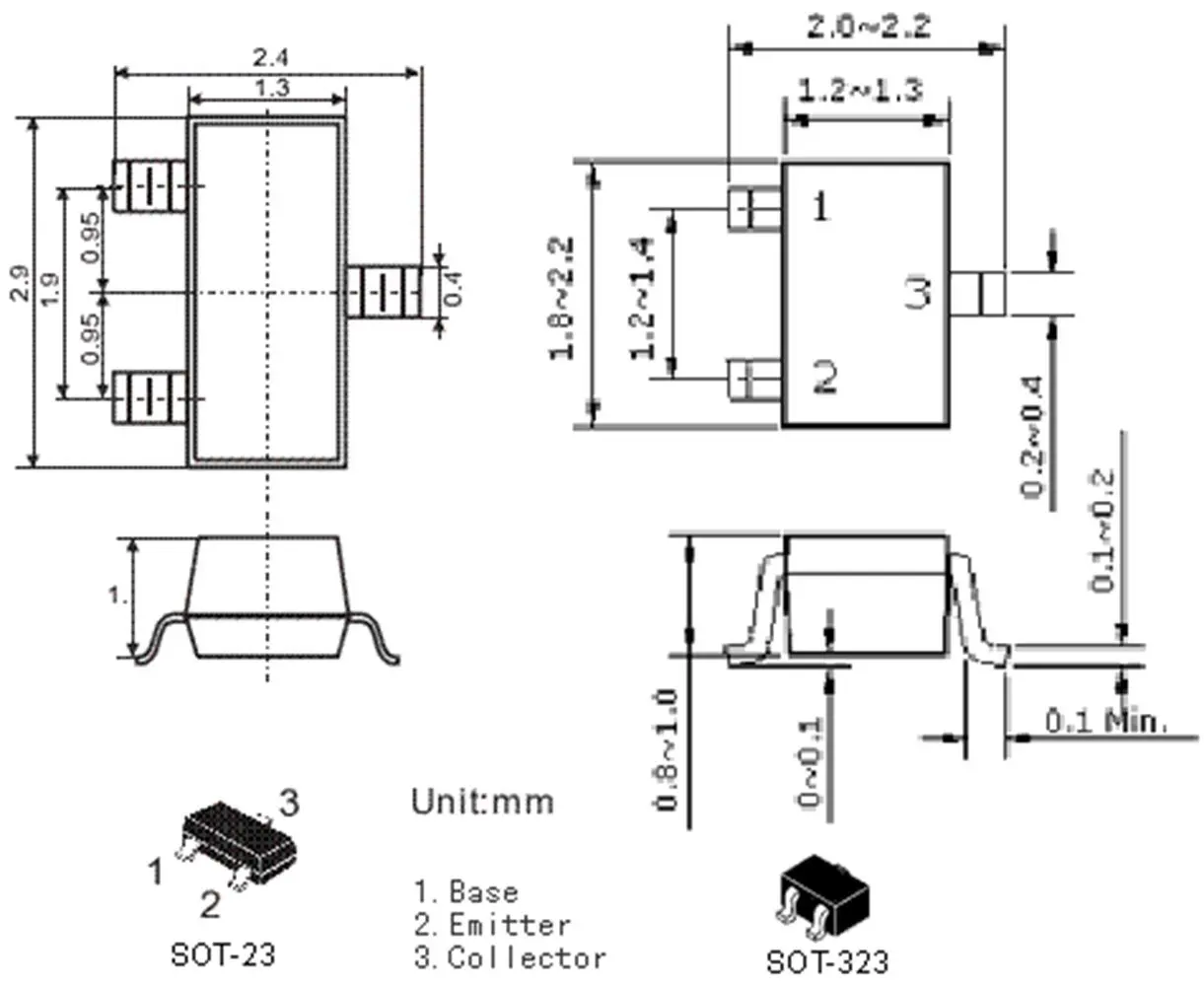 Transistor Mosfet SMD, 20 piezas, AO3401, A19T, 4.2A, 30V, SOT-23, Canal P