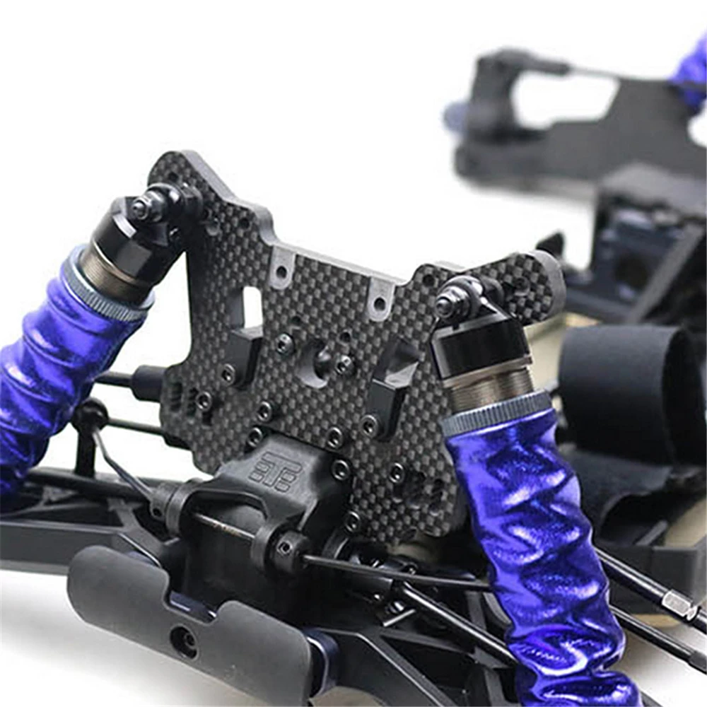 Carbon Fiber Shock Absorber Bracket Front Rear Shock Tower Mount for TEKNO ET48 2.0 RC Car Parts