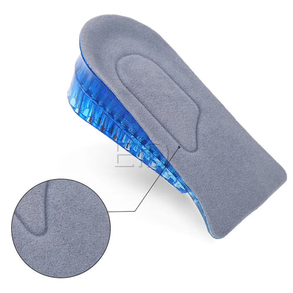 EiD Height Increase Half Shoes Pads for Men Women Insoles Lift Taller Silicone Gel Heel Cup Heighten Increased Up Inserts Pad