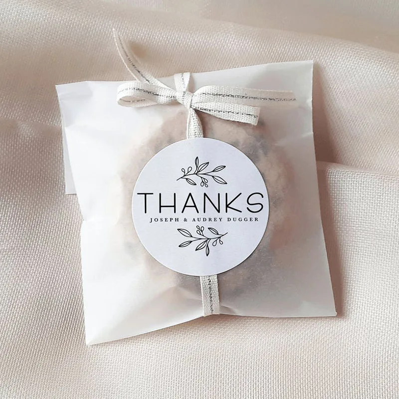 2.5cm-6cm Custom Logo Stickers Packaging Labels Design Your Own Name Personalized Stickers Party Wedding Birthday Decoration