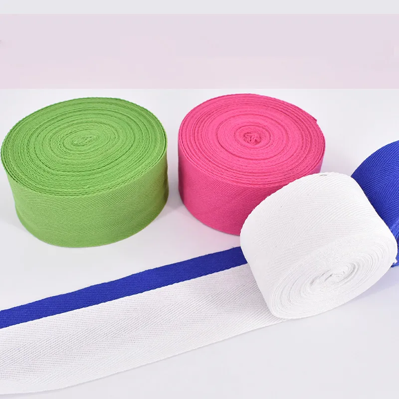 50mm x5meter Cotton herringbone webbing cotton gauze leggings bandages piping cotton with cushions mats side edging